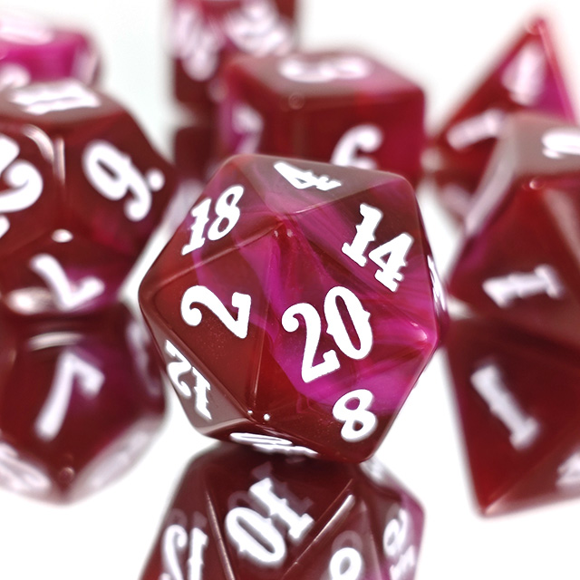 Board Game Font - Conjunto de 7 Dados Poliédricos de