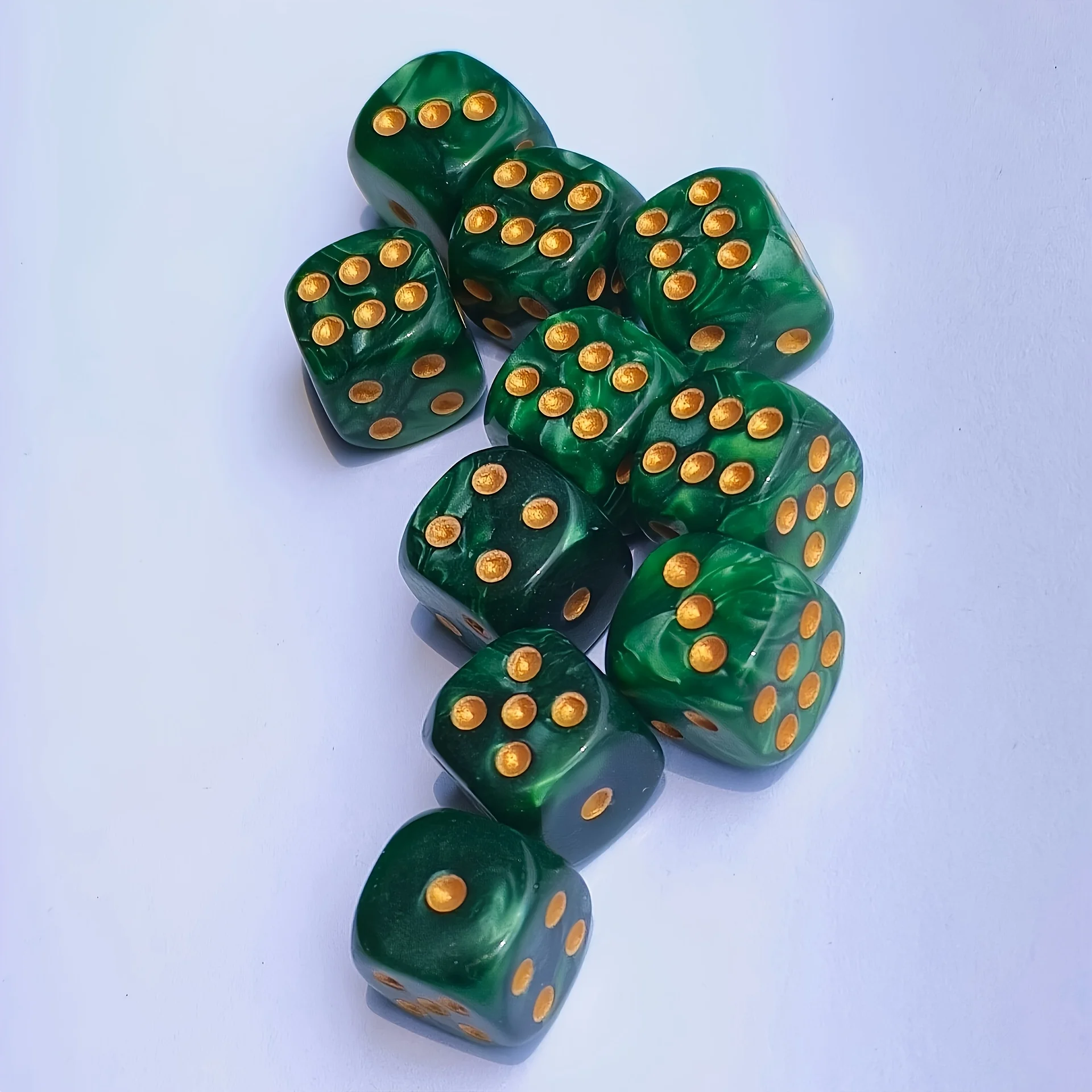 Board Game Arena - 10 Peças de Dados D6 de