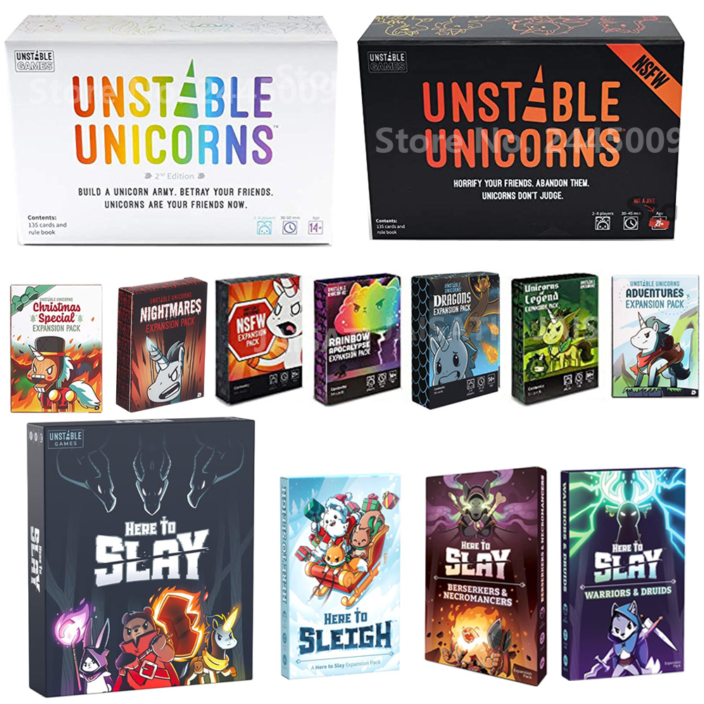 Board Game Zombies - Original Impression Bloody Unicorns Jogo de