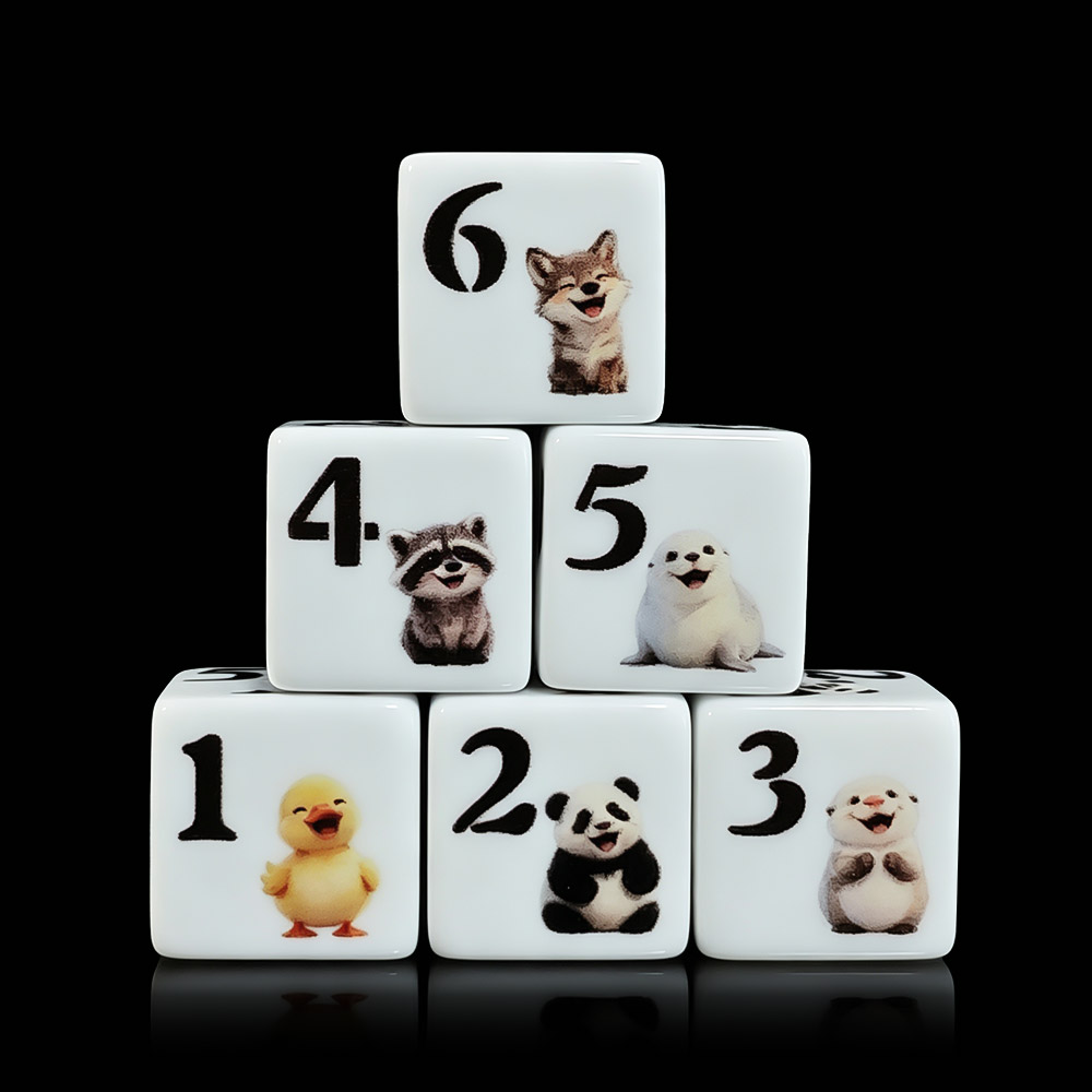 Board Game Print - 12 Peças de Dados Acrílicos D6