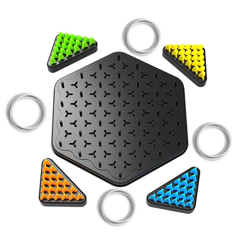 Board Game Sequence - Jogo de Xadrez Triangular com Elástico