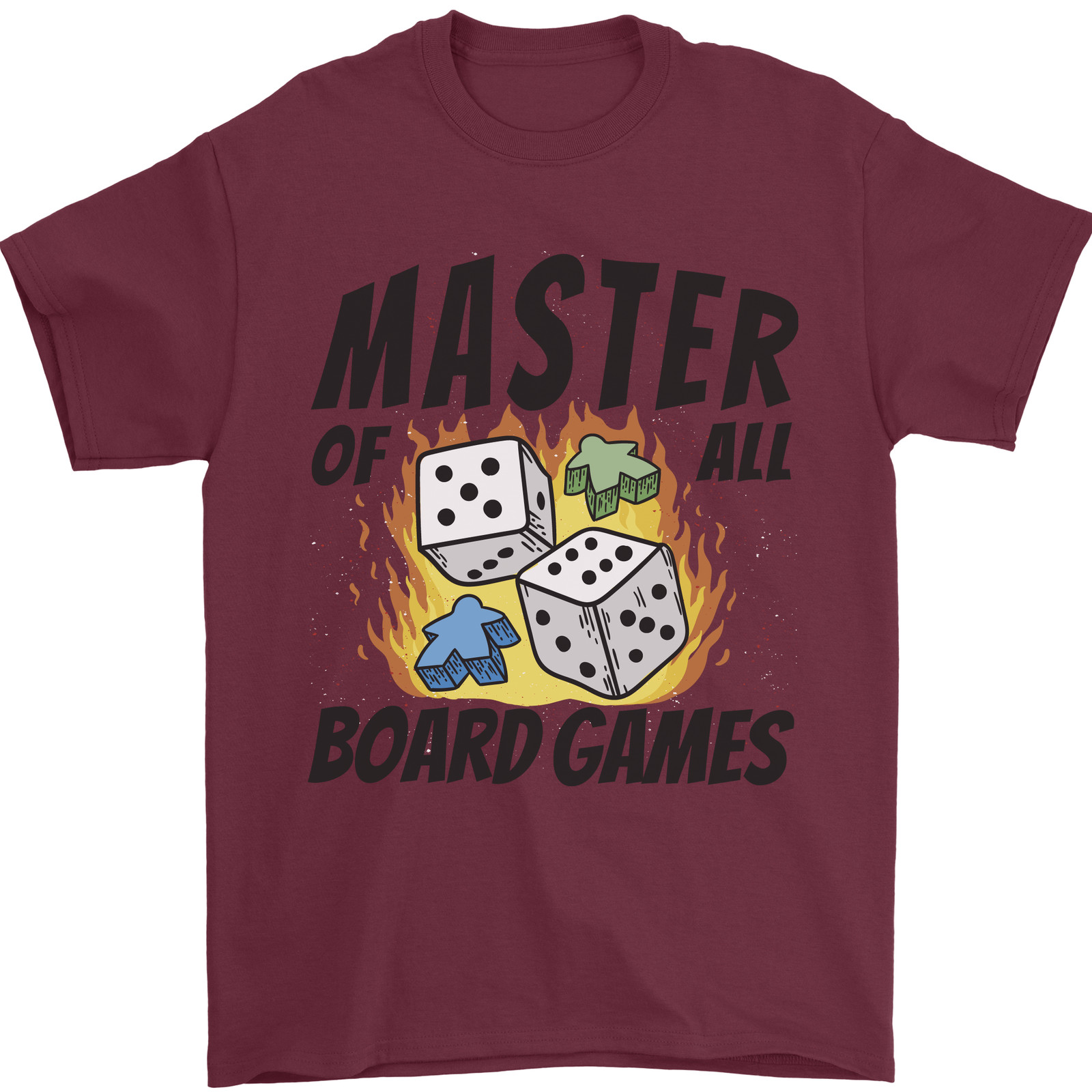 Board Game Print - Camiseta masculina mestre de todos os