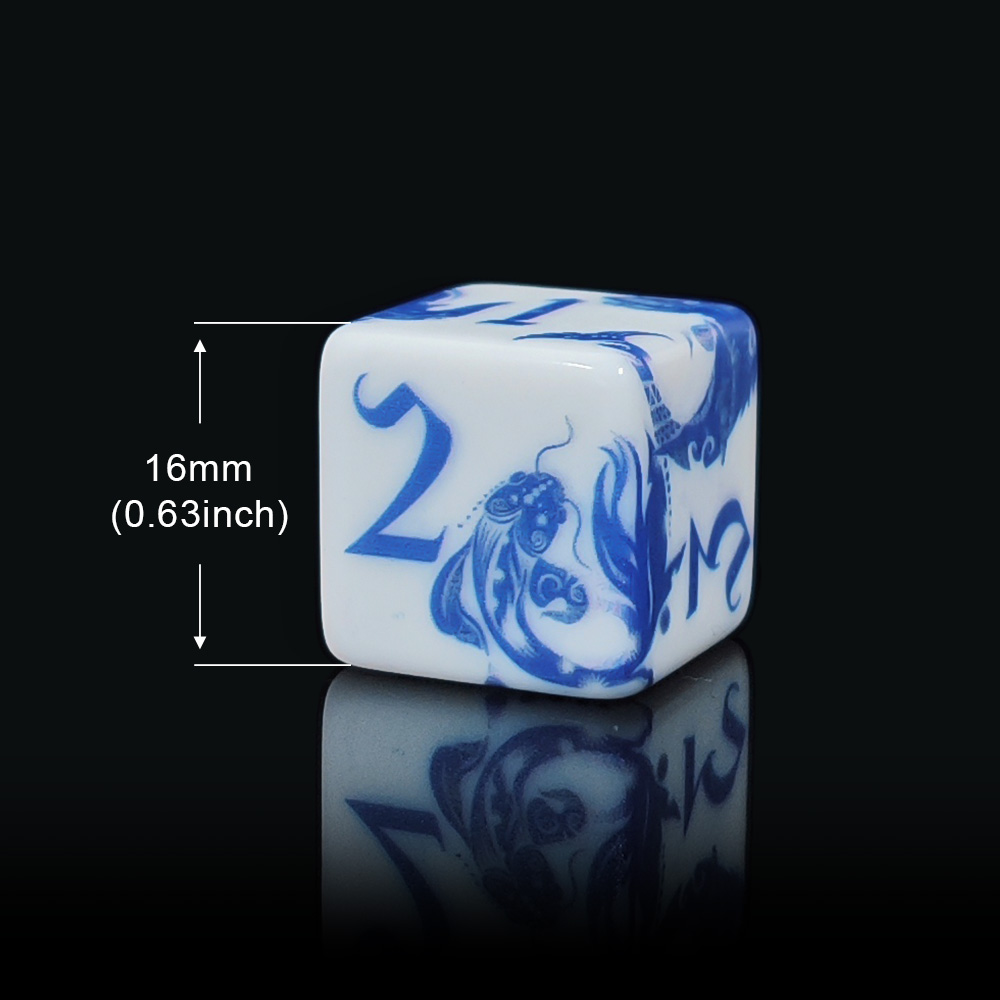 12 Peças de Dados D6 de Porcel - Board Game Arena avaliação e preço