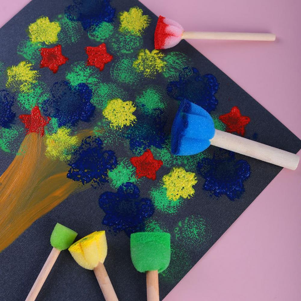 5 pçs/set arte pintura esponja - Miniature Painting Set avaliação e preço