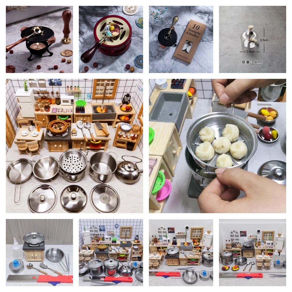 Casa de boneca em miniatura co - Miniature Painting Set avaliação e preço