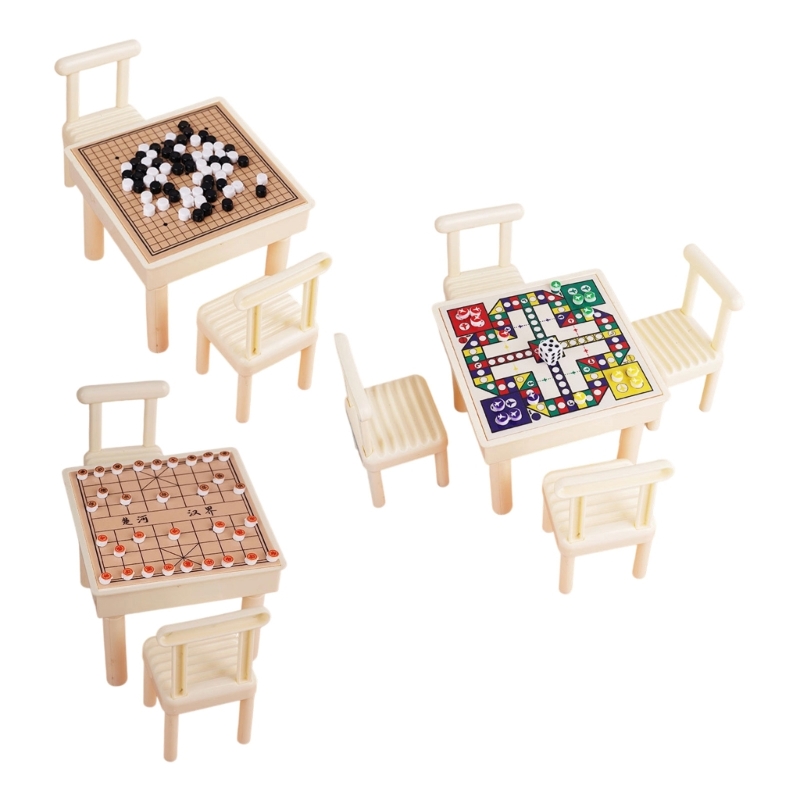 e cadeiras jogo miniatura, 1 c - Board Game Print avaliação e preço
