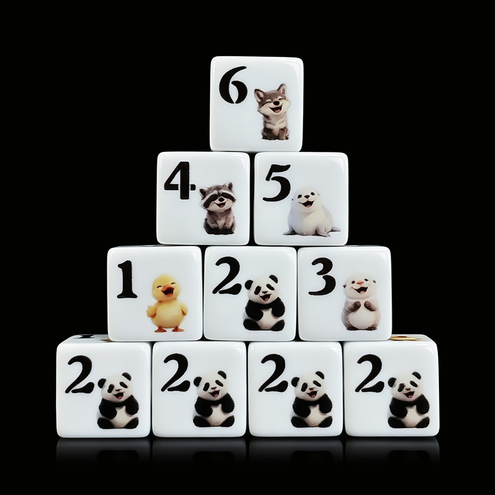 12 Peças de Dados Acrílicos D6 - Board Game Print avaliação e preço