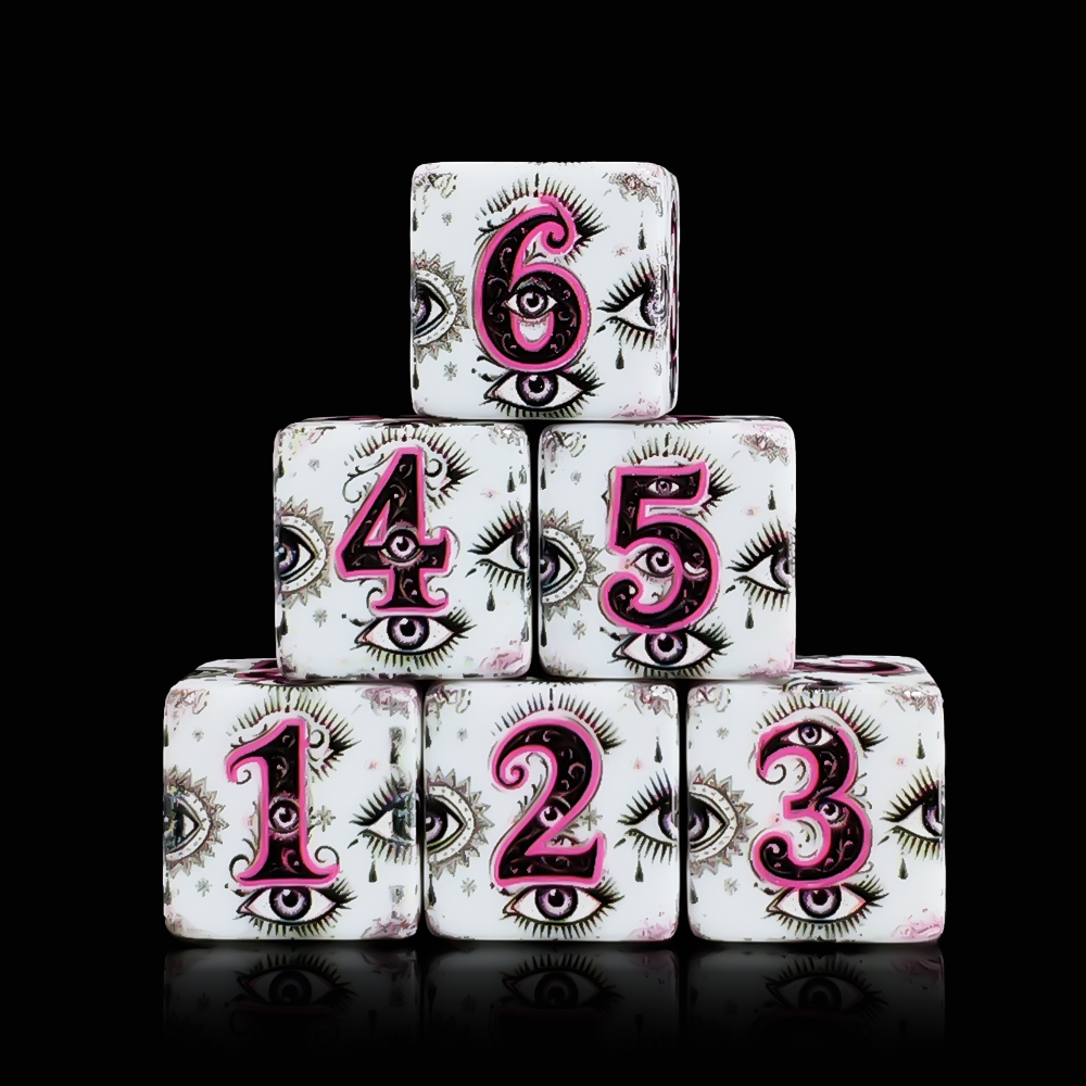 12 Peças de Dados Acrílicos D6 - Board Game Print avaliação e preço