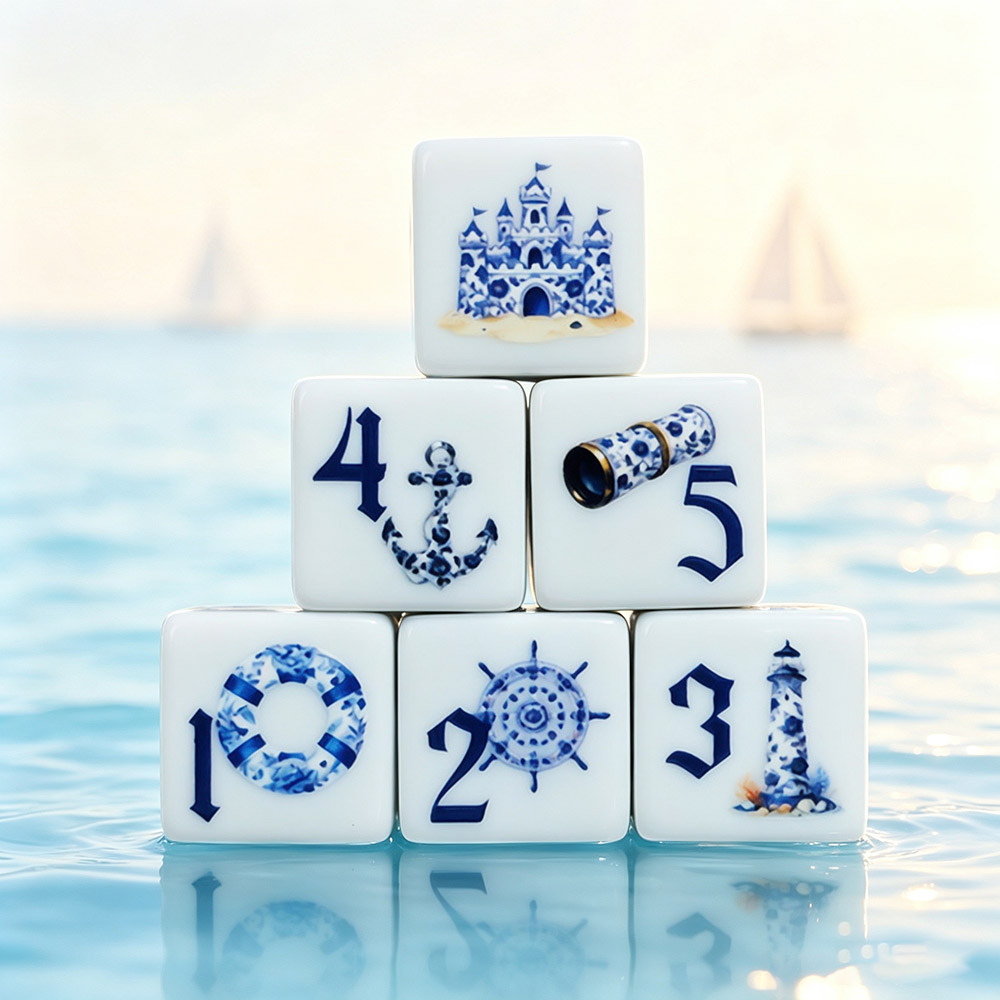 12 Peças de Dados Acrílicos D6 - Board Game Print avaliação e preço