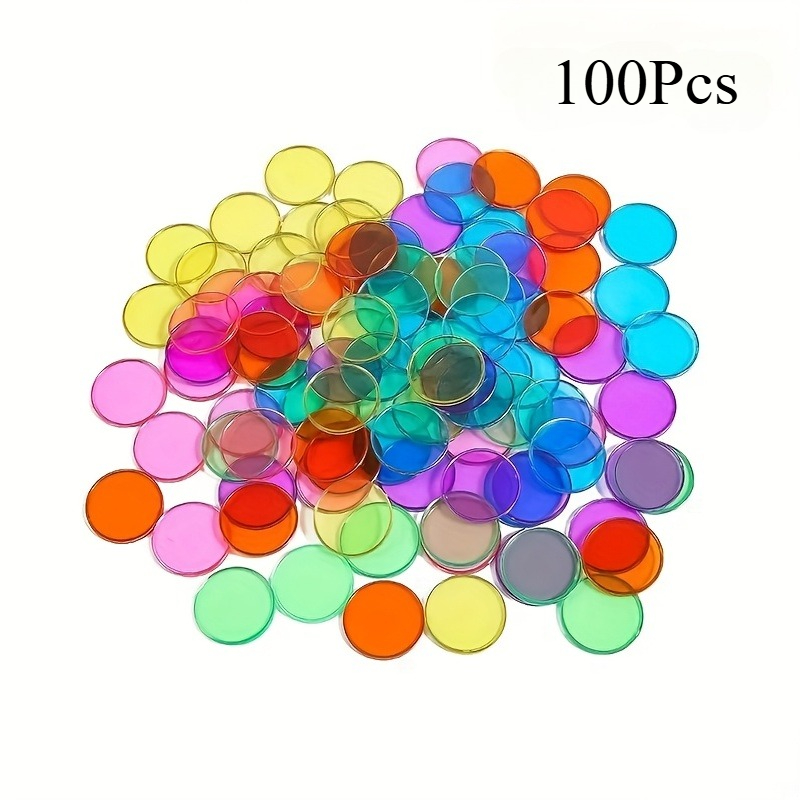 100 Peças de Discos Redondos T - Board Game Sequence avaliação e preço