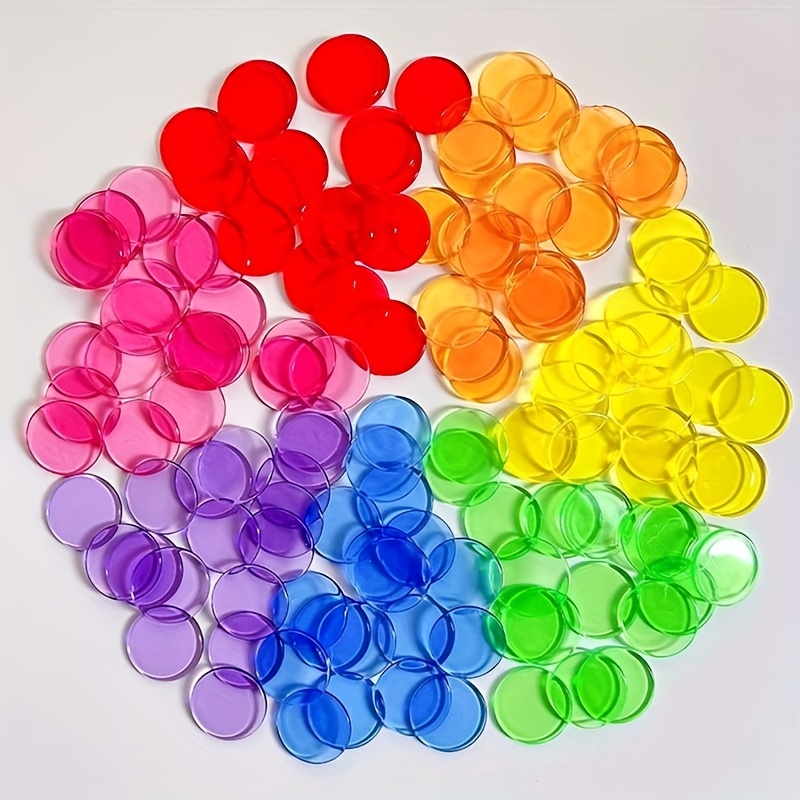 100 Peças de Discos Redondos T - Board Game Sequence avaliação e preço
