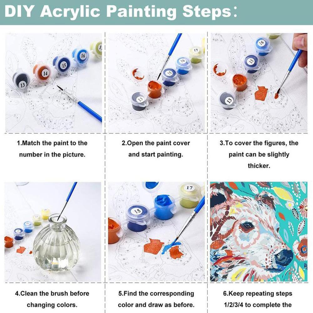 Kit de Pintura por Números DIY - Miniature Painting Set avaliação e preço